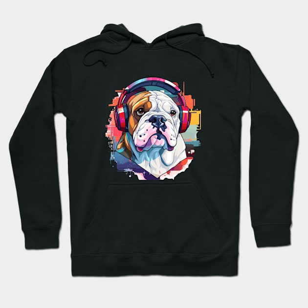 English Bulldog Animal World Pet Dog Loving Fun Hoodie by Cubebox